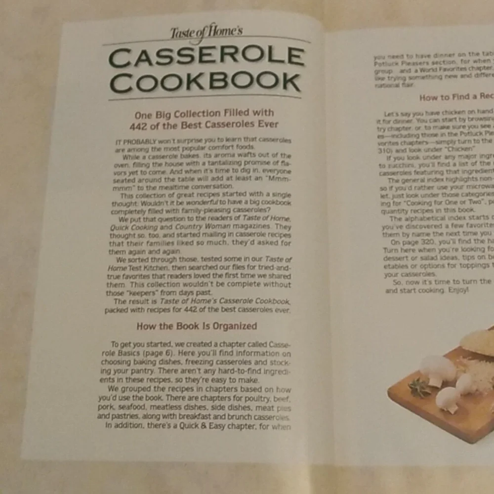 Taste Of Home Casserole Cookbook Hardback